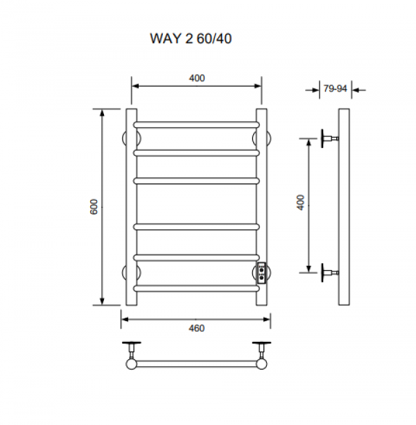 Полотенцесушитель WAY II 60/40 U