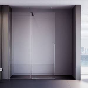 Душевая дверь Veconi Premium Trento PTDW-50GR, 1000x2000, брашированный графит, стекло прозрачное Ника